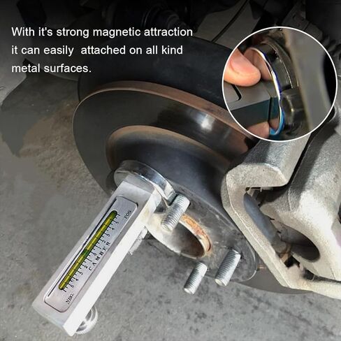 Adjustable Magnetic Gauge Tool, Camber Castor Strut Wheel Alignment Automotive Tire Repair Tool, Wheel Hub Allignment Instrument Magnetic Gauge Tool for Car RV Truck Camber in Saudi Arabia