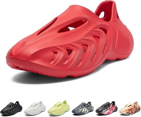 Plus-Size Fashion Foam Runner Casual Hollow Sports Shoes Closed Toe Cloud Slides Pillow Walking Shoes Sneakers Soft Outdoor Beach Sandals for Women Men in Saudi Arabia