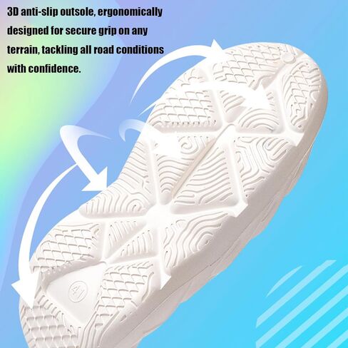 Plus-Size Fashion Foam Runner Casual Hollow Sports Shoes Closed Toe Cloud Slides Pillow Walking Shoes Sneakers Soft Outdoor Beach Sandals for Women Men in Saudi Arabia