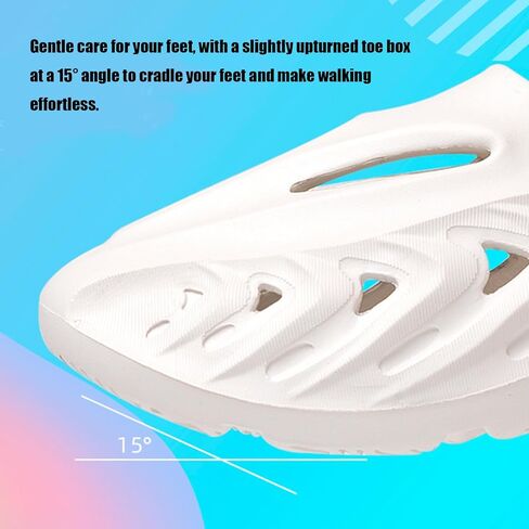 Plus-Size Fashion Foam Runner Casual Hollow Sports Shoes Closed Toe Cloud Slides Pillow Walking Shoes Sneakers Soft Outdoor Beach Sandals for Women Men in Saudi Arabia