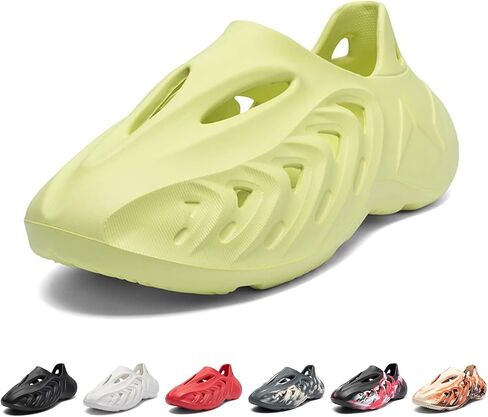 Plus-Size Fashion Foam Runner Casual Hollow Sports Shoes Closed Toe Cloud Slides Pillow Walking Shoes Sneakers Soft Outdoor Beach Sandals for Women Men in Saudi Arabia