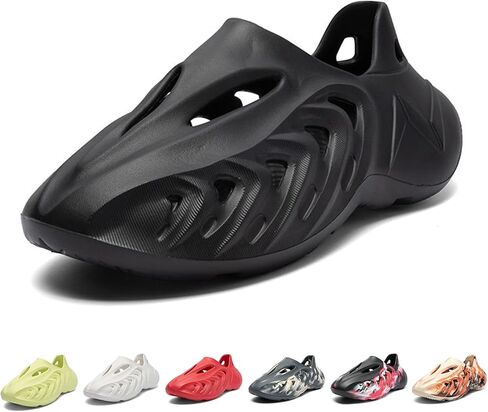 Plus-Size Fashion Foam Runner Casual Hollow Sports Shoes Closed Toe Cloud Slides Pillow Walking Shoes Sneakers Soft Outdoor Beach Sandals for Women Men in Saudi Arabia