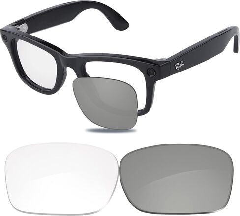 100 ٪ عدسات صفية شمسية بديلة بنسبة 100 ٪ لعنوان Ray-Ban Meta RW4009F 51 مم جسر منخفض-ضوئي غير مستقطب غير مستقطب in Kuwait