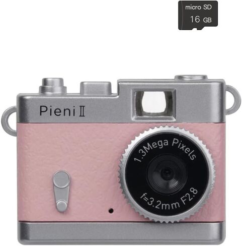 Kenko DSC-PIENI II لعبة كاميرا رقمية صغيرة جدًا 16 جيجابايت مجموعة بطاقات Micro SD، خوخي in Saudi Arabia
