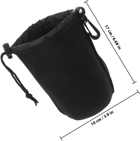 3pcs Waterproof Dslr Camera Lens Pouch Set Large Lens Storage Bag with Drawstring Closure for Outdoor Photography and Travel in Saudi Arabia