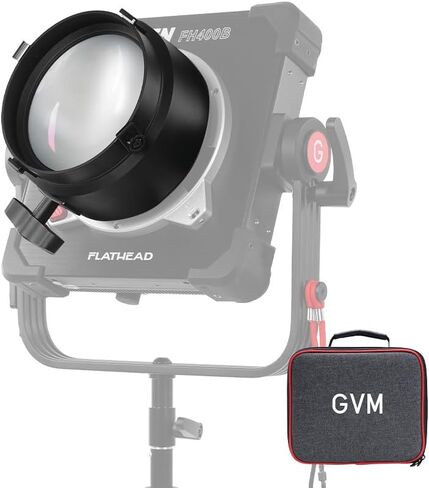 GVM 3X مكثف بصري لأضواء الفيديو LED، مخرج سطوع ثلاثي على الفور، شعاع ناعم ومتساوي، مرفق خفيف الوزن للأفلام والتصوير الفوتوغرافي والمقابلات والبث المباشر in Saudi Arabia