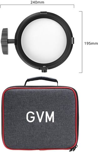 GVM 3X مكثف بصري لأضواء الفيديو LED، مخرج سطوع ثلاثي على الفور، شعاع ناعم ومتساوي، مرفق خفيف الوزن للأفلام والتصوير الفوتوغرافي والمقابلات والبث المباشر in Saudi Arabia