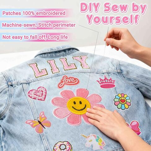 Personalized Kids Denim Jacket with Names Custom Denim Jacket Patch Outerwear Jacket Toddler Spring and Fall Coat in Saudi Arabia