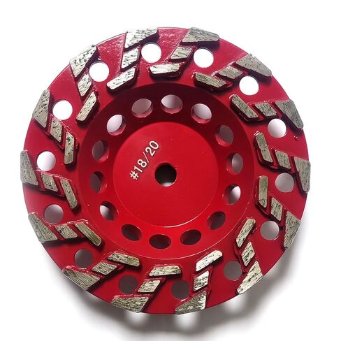 7" High Performance Diamond Grinding Wheels, Engineered for Aggressive Concrete, Masonry, Aint, epoxy, Mastic, and Surface coatings, 14 S Segments, 5/8"-11 Arbor, #18/20 Grit. in Saudi Arabia