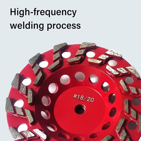 7" High Performance Diamond Grinding Wheels, Engineered for Aggressive Concrete, Masonry, Aint, epoxy, Mastic, and Surface coatings, 14 S Segments, 5/8"-11 Arbor, #18/20 Grit. in Saudi Arabia