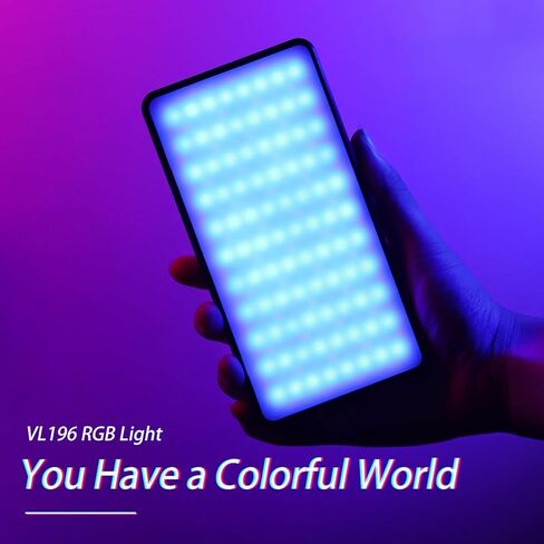 ضوء فيديو Fydun RGB LED محمول قابل للتعتيم 360 لونًا للتصوير الفوتوغرافي المباشر in Kuwait