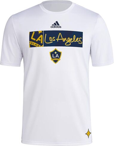 adidas Men's LA Galaxy MLS Short Sleeve T-Shirt in Kuwait