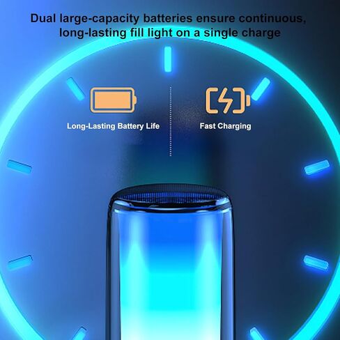 fosa LED Video Light, 40W 112 LEDs Portable Fill Light with 3000K-7000K Color Temperature Adjustment, Built in 3000mAh Battery, for Photography Vlog Live Streaming in Kuwait