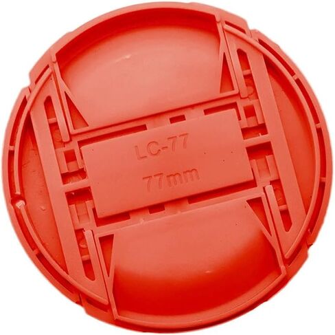 72 77 82 86mm Orange Blue Yellow White Colorful Center Pinch Lens Cap Cover Lid for Snap-on Front Plastic Excellent(72mm,White) in Saudi Arabia