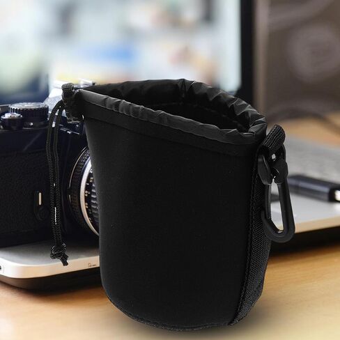 NOLITOY Waterproof Anti-shock Camera Lens Pouch and Protective Cover for Dslr Lenses, Elastic Shockproof Lens Storage Bag for Outdoor Photography and Travel in Saudi Arabia