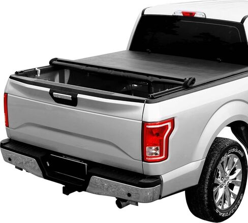 تغطية Tonneau Soft Roll من 2019-2024 Chevy Silverado/GMC Sierra 1500 ، أغطية سرير الشاحنات متوافقة مع 2019-2024 شيفروليه سيلفرادو/GMC Sierra 1500 Roll Up Soft Tonneau Cover 5.8ft 69.9 " in Kuwait