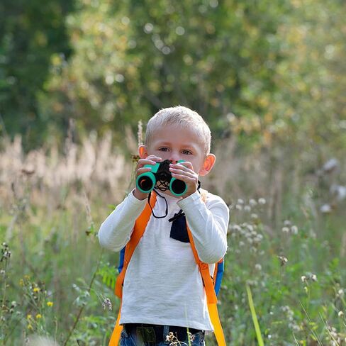 Homoyoyo 4x30 Binoculars Compact Lightweight Outdoor Exploring Binocular for Bird Watching and Travel Green Portable for Ages 3-12 in Saudi Arabia