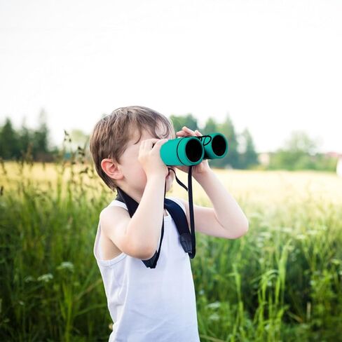Homoyoyo 4x30 Binoculars Compact Lightweight Outdoor Exploring Binocular for Bird Watching and Travel Green Portable for Ages 3-12 in Saudi Arabia