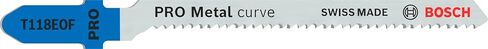 شفرة المنشار المقطوعة Pro Metal Curve T118EOF من Bosch (لألواح الفولاذ، وصفائح الفولاذ، والطول 83 مم، ومنشار الملحقات الاحترافية) in Saudi Arabia