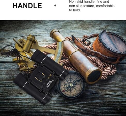 Gadpiparty 40x22 Mini Pocket Binoculars Outdoor High Magnification Telescope with Anti-Reflective Coating, Portable Travel and Camping Sightseeing Binoculars for Adults, Black in Saudi Arabia
