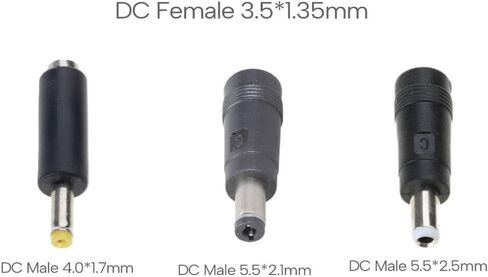 Universal DC3.5x1.35mm Female to DC4.0x1.7mm/5.5x2.1mm/DC5.5x2.5mm Male Adapter for Laptop, Camera Plug Converter in Saudi Arabia