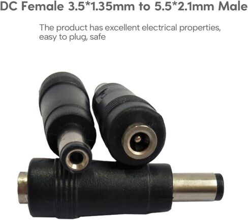 Universal DC3.5x1.35mm Female to DC4.0x1.7mm/5.5x2.1mm/DC5.5x2.5mm Male Adapter for Laptop, Camera Plug Converter in Saudi Arabia