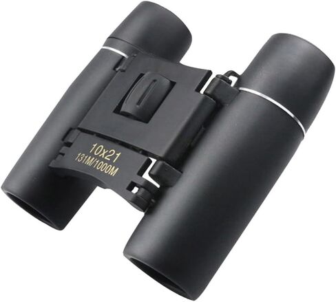 Kisangel High Definition 10x Magnification Travel Binoculars Portable Compact Outdoor Telescope for Hiking and Wildlife Observation Black in Saudi Arabia