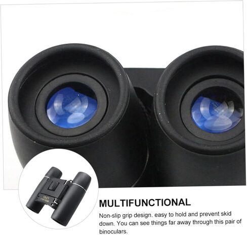 Kisangel High Definition 10x Magnification Travel Binoculars Portable Compact Outdoor Telescope for Hiking and Wildlife Observation Black in Saudi Arabia