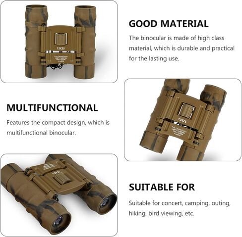Artibetter 12x25 Night Vision Binoculars High Definition Telescope Portable Outdoor Travel Binoculars for Camping and Hiking in Saudi Arabia