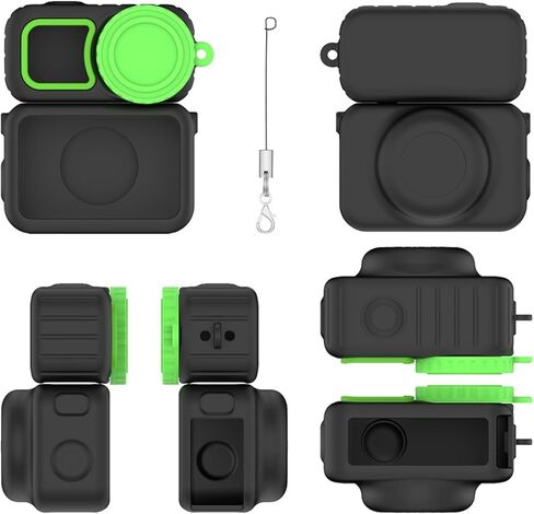 غطاء حماية للعدسة لكاميرا DJI Osmo Nano، غطاء حماية من السيليكون لملحقات حماية الكاميرا Nano Action (وردي) in Saudi Arabia