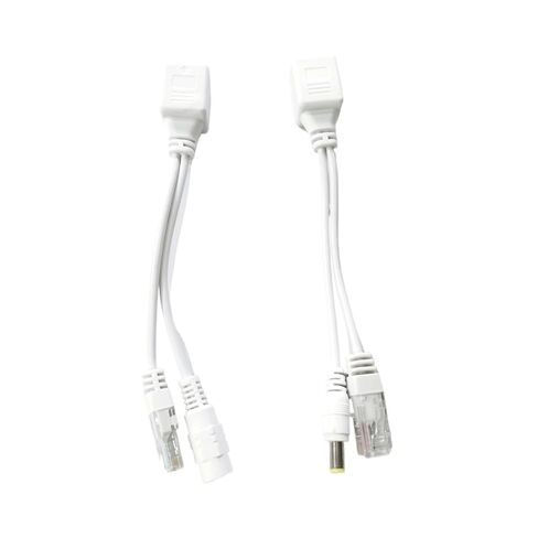 2/5/10-pair POE Cable, Passive Ethernet Power Adapter, Splitter, RJ45, Power Module, 12-48V(2 Pairs,White) in Saudi Arabia