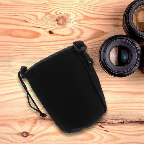 جراب عدسات كاميرا مقاوم للماء ومضاد للصدمات من HOMSFOU لكاميرات Dslr والكاميرات بدون مرايا، جراب عدسة نيوبرين عالي المرونة للتصوير الفوتوغرافي في الهواء الطلق، مقاسات متوسطة وكبيرة in Kuwait