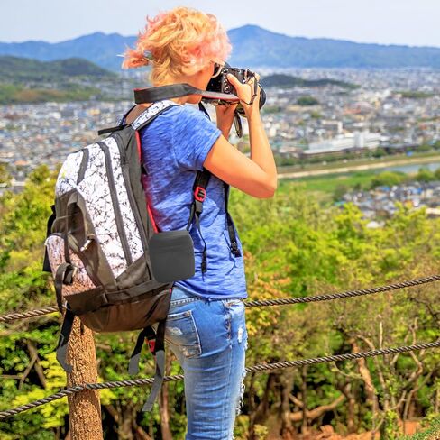 حقيبة تخزين عدسة الكاميرا الصغيرة من MERRYHAPY، حقيبة مضادة للماء لعدسة Dslr، حقيبة ملحقات التصوير الفوتوغرافي مع حزام الخصر للسفر في الهواء الطلق والمصورين in Kuwait