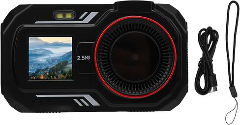 Zopsc Digital Camera 48MP QHD with WiFi and Dual Screen, 16x Zoom Selfie Camera for Travel Photography, Compact Vlog Cam for Beginners (Black) in Saudi Arabia