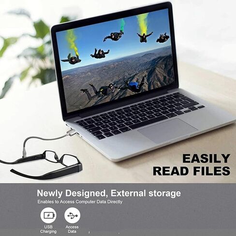 نظارات كاميرا FOSA، نظارات تسجيل فيديو ذكية بزاوية عريضة 1080 بكسل مضادة للاهتزاز مع تثبيت إلكتروني، لركوب الدراجات والأنشطة الخارجية in Kuwait