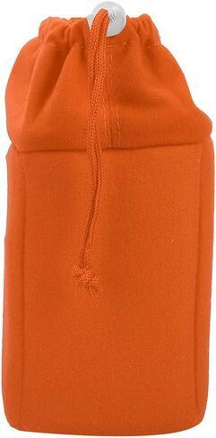 Shockproof Foldable Camera Insert Bag, Drawstring Camera Lens Pouch Lens Cases for Lenses, Cable and Other Photography Gear (Orange) in Saudi Arabia