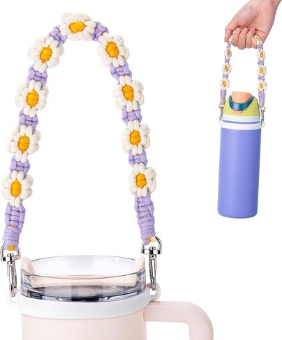 Water Bottle Handle Strap for Stanley Cup, Owala and Most 12-40oz Bottles in Saudi Arabia