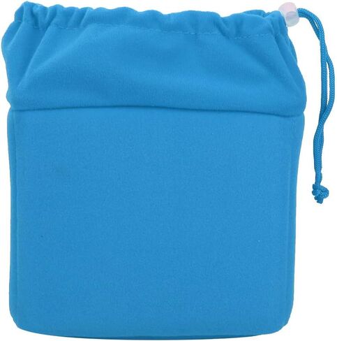 Shockproof Foldable Camera Insert Bag, Drawstring Camera Lens Pouch Lens Cases for Lenses, Cable and Other Photography Gear (Orange) in Saudi Arabia