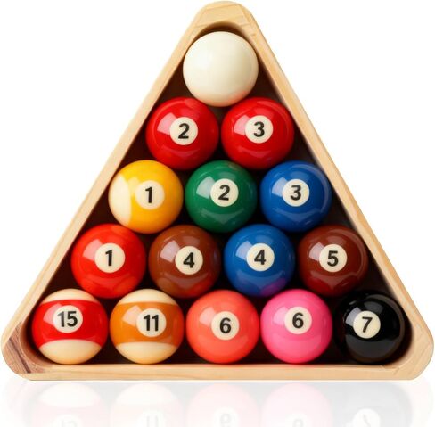 8 Ball Triangle Racks, Wooden Billiard Ball Racks Standard Table Pool Balls Racks Snooker Balls Rack Pool Table Accessories in Kuwait