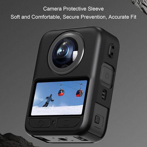 Fydun Silicone Case for 360 Camera Dust Proof Protective Sleeve Lens Cover for Action Photography Enthusiasts in Saudi Arabia