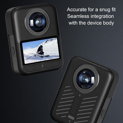 Fydun Silicone Case for 360 Camera Dust Proof Protective Sleeve Lens Cover for Action Photography Enthusiasts in Saudi Arabia