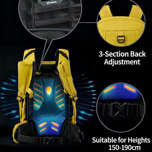 حقيبة ظهر LEOFOTO BPA-35L الكل في واحد بعدسات الكاميرا للسفر والتصوير في الهواء الطلق، مقاومة للماء DSLR/حقيبة التنزه بدون مرآة، متوافقة مع الكاميرات والعدسات والطائرات بدون طيار in Saudi Arabia