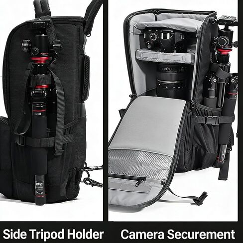 حقيبة ظهر للكاميرا بعدسة مقربة ZZQ&CCF لكاميرا Canon RF 200-800/100-500، حقيبة عدسة للمشي لمسافات طويلة لكاميرا Nikon Z 180-600، حقيبة كاميرا خارجية متوافقة مع Sony FE 200-600/FE 400-800—Leaf in Kuwait