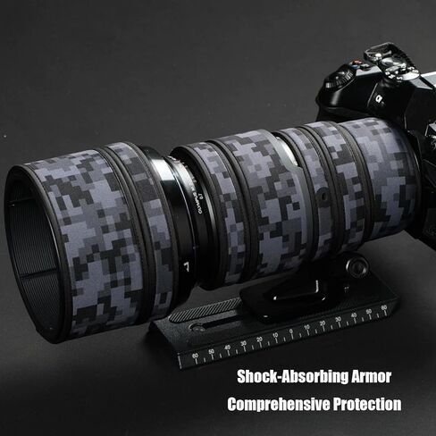 Lens Cover for Olympus 40-150mm F/2.8 PRO camouflage Camera Lens Protection Sleeve (Color #Withered grass camouflage - Waterproof) Rain Cover in Saudi Arabia
