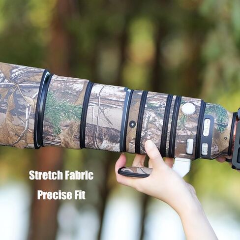 غطاء عدسة Canon RF 800mm F/5.6 L هو غطاء حماية لعدسة الكاميرا المموهة USM (لون #تمويه الغابة - مقاوم للماء) غطاء للمطر in Kuwait