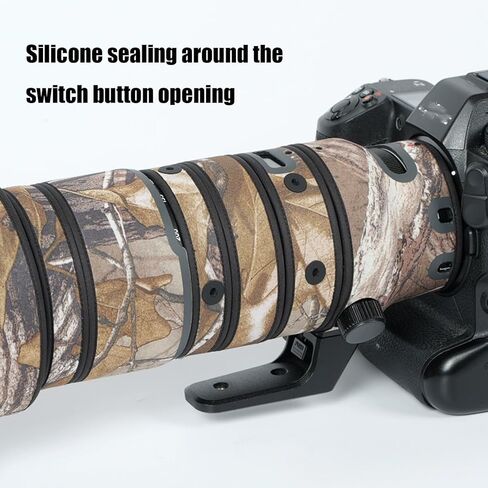 غطاء حماية لعدسة الكاميرا المموهة Nikon Z 70-200 مم F/2.8 VR S (اللون #MC Camouflage - مقاوم للماء) غطاء للمطر in Saudi Arabia