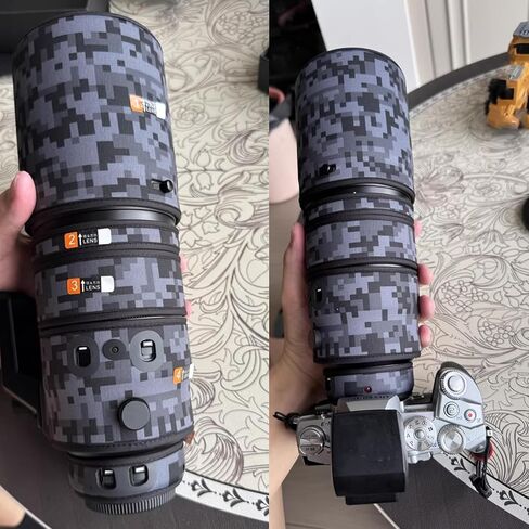 غطاء عدسة لكاميرا باناسونيك LEICA DG 200 مم F/2.8 كم حماية لعدسة الكاميرا المموهة (اللون # ورقة خضراء مموهة - مقاومة للماء) غطاء للمطر in Saudi Arabia