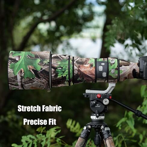 غطاء عدسة Canon EF 600mm F/4 L is II USM غطاء حماية لعدسة الكاميرا المموهة (اللون #Green Leaf Camouflage - مقاوم للماء) غطاء للمطر in Kuwait