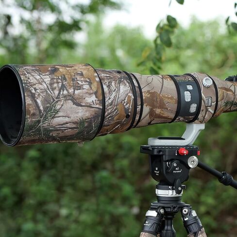 غطاء عدسة Canon EF 600mm F/4 L is II USM غطاء حماية لعدسة الكاميرا المموهة (اللون #Green Leaf Camouflage - مقاوم للماء) غطاء للمطر in Kuwait