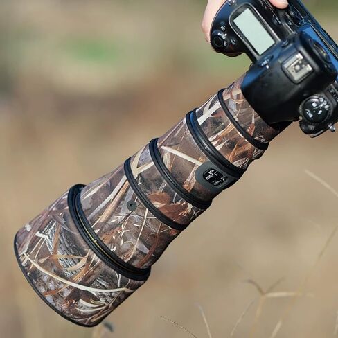 غطاء عدسة لكاميرا Nikon AF-S 500mm F/5.6 E PF ED VR غطاء حماية لعدسة الكاميرا المموهة (اللون # تمويه عشبي ذابلة - مقاوم للماء) غطاء للمطر in Kuwait